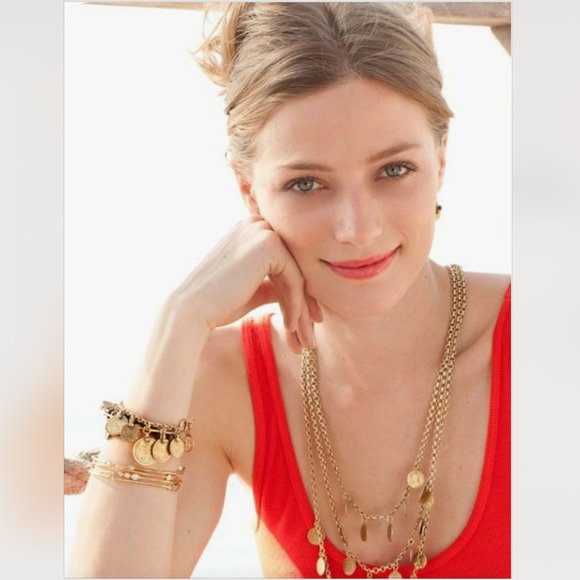 Stella & Dot Jewelry - Stella & Dot Gold Rio Triple Strand Coin Necklace